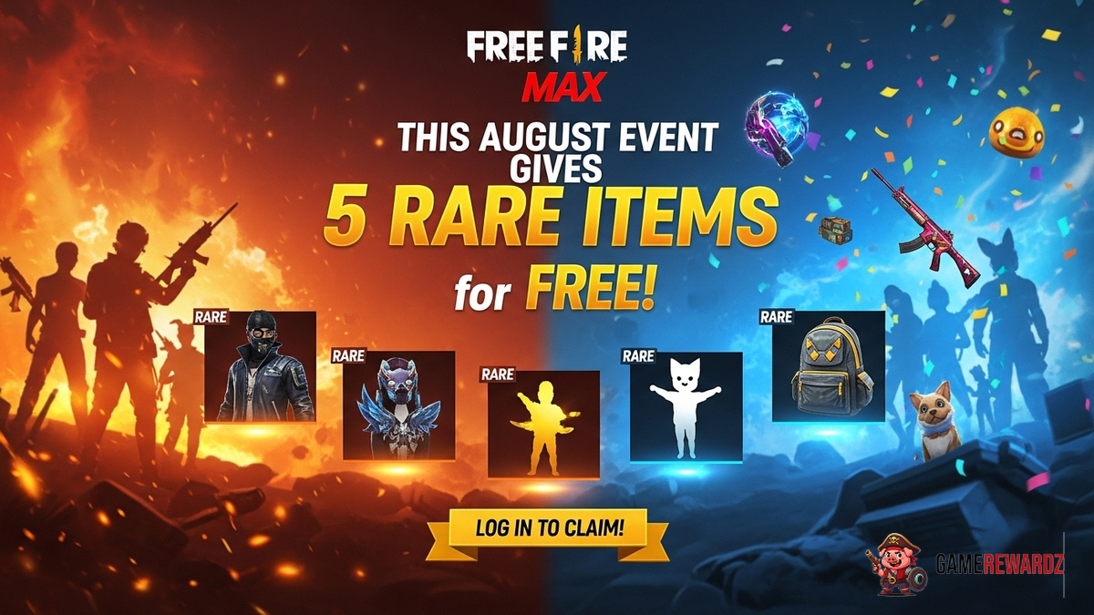 Free Fire MAX: This August Event Gives 5 RARE Items for FREE!